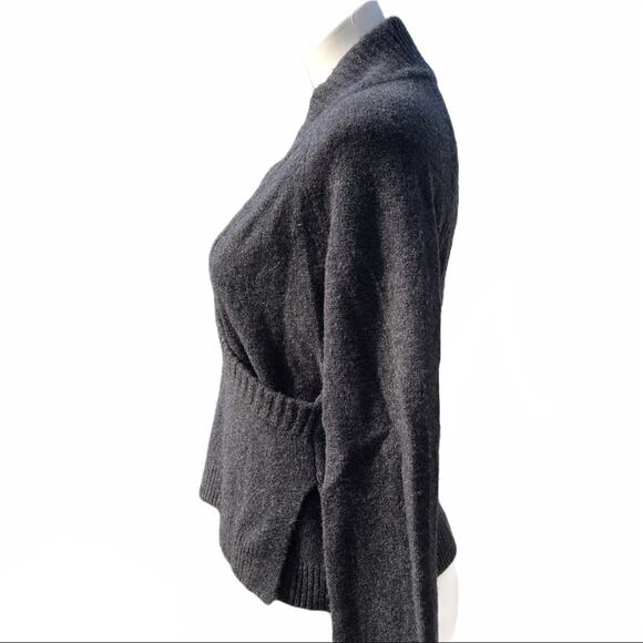 ett:twa anthropologie wool alpaca Tessa faux wrap sweater Small - Picture 3 of 9